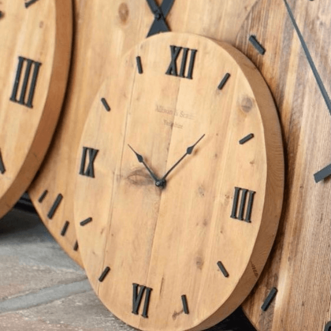 Rustic SOlid Wood Clock